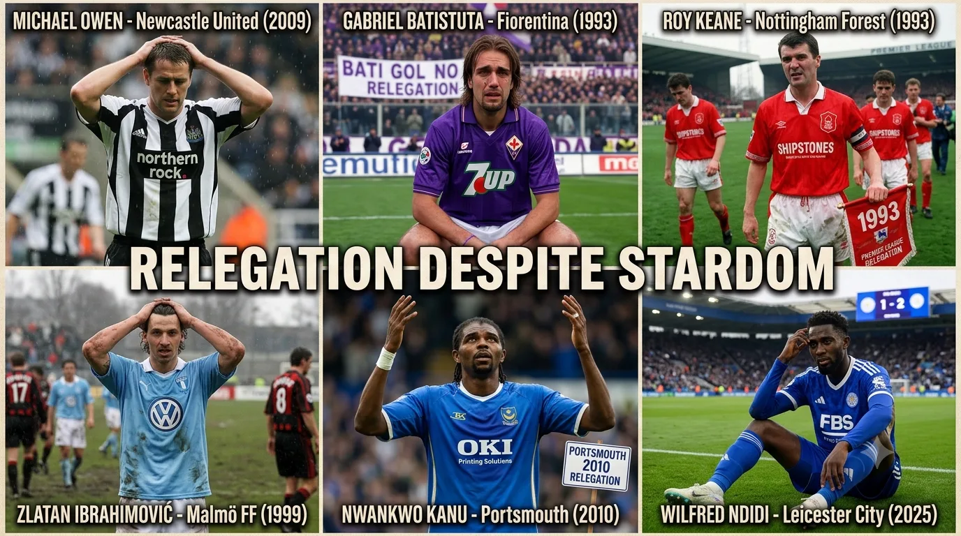 From Ibrahimovic to Roy Keane: 15 elite footballers who suffered relegation