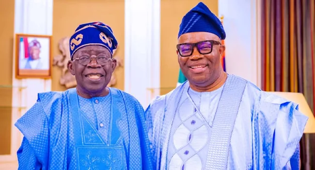 Tinubu, Akpabio in closed-door meeting at Aso Rock
