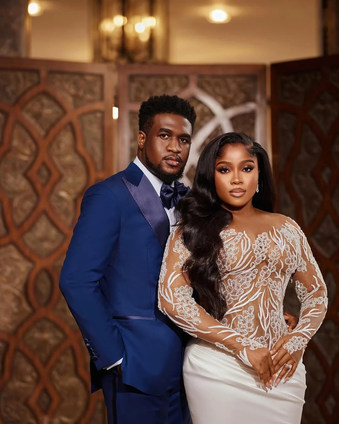 He is my personal handbag, Veekee James defends constant outings with husband
