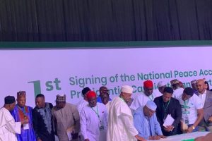Presidential election: Tinubu, Obi, others sign peace pact as 2027 campaign begins