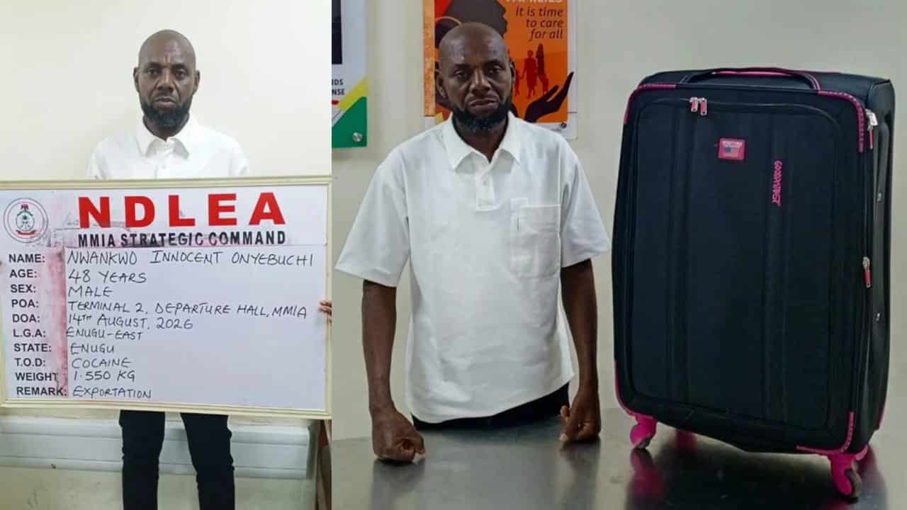 NDLEA arrests businessman with N23m cocaine at Lagos airport