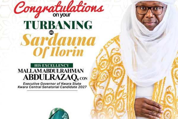 Wale Sulaiman congratulates AbdulRazaq on Sardauna title, hails landmark projects