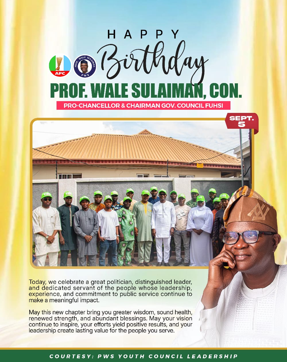 PWS Youth Council celebrates Wale Sulaiman, hails Global Icon of Medicine and Public Service